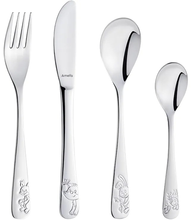 Amefa 4-dielna súprava detských príborov Forest Friends