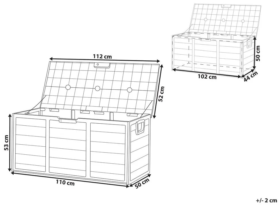 Úložný záhradný box Lang (béžová). Vlastná spoľahlivá doprava až k Vám domov. 1035950