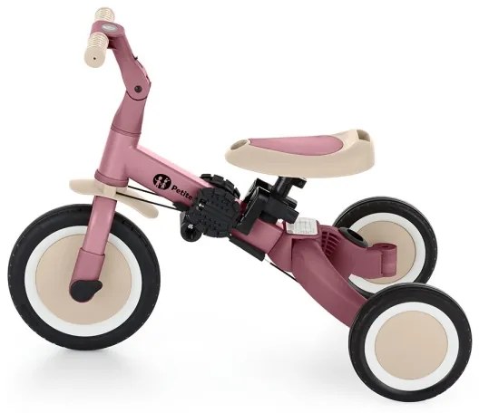 PETITE&MARS - Detská trojkolka 5v1 TURBO Dusty Rose
