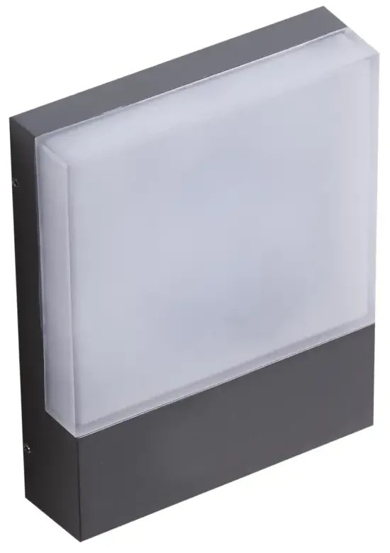 LED vonkajšie nástenné osvetlenie Civita tmavosivá