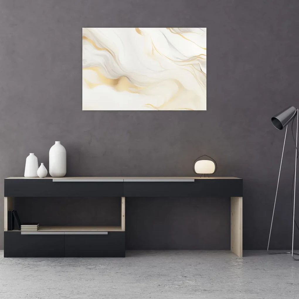 Obraz - Abstrakcia s dekorom (90x60 cm)