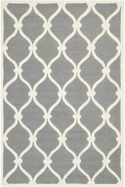 Vlnený koberec Hugo 91x152 cm, sivý