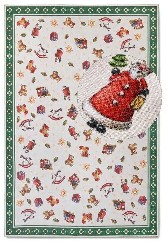 Zelený koberec s vianočným motívom 160x230 cm Green Christmas – Villeroy&amp;Boch