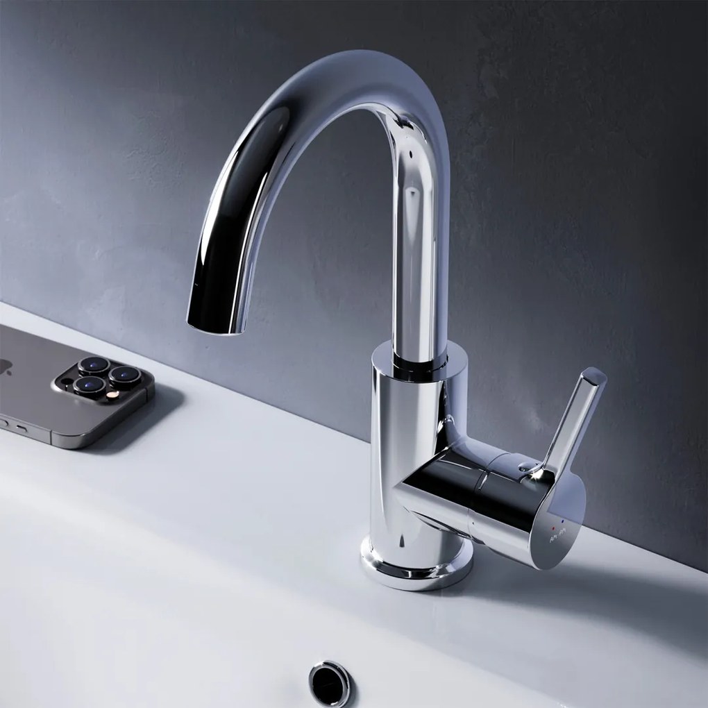 Umývadlová batéria AM.PM X-Joy S FXB02700 jednopáková, chróm