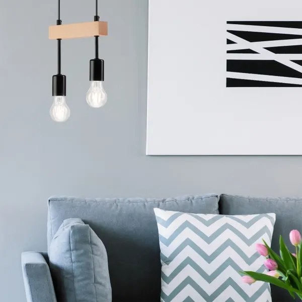 Luster na lanku ORAZIO 2xE27/60W/230V