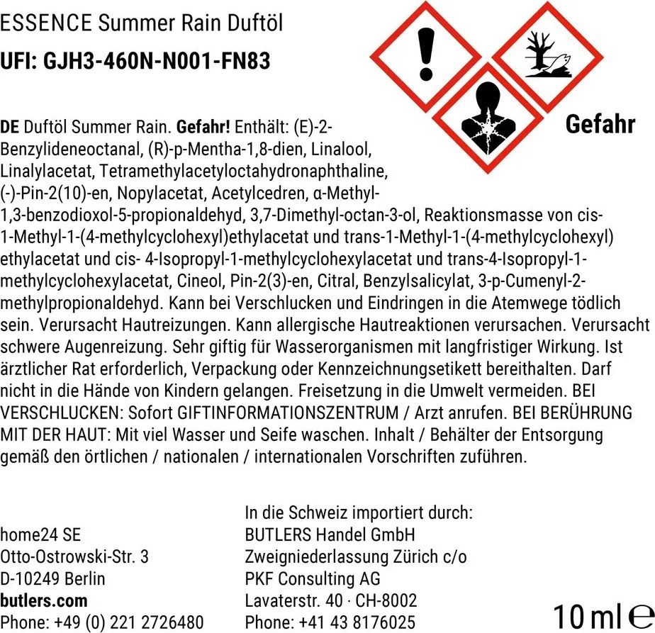 ESSENCE Vonný olej Summer Rain 10 ml