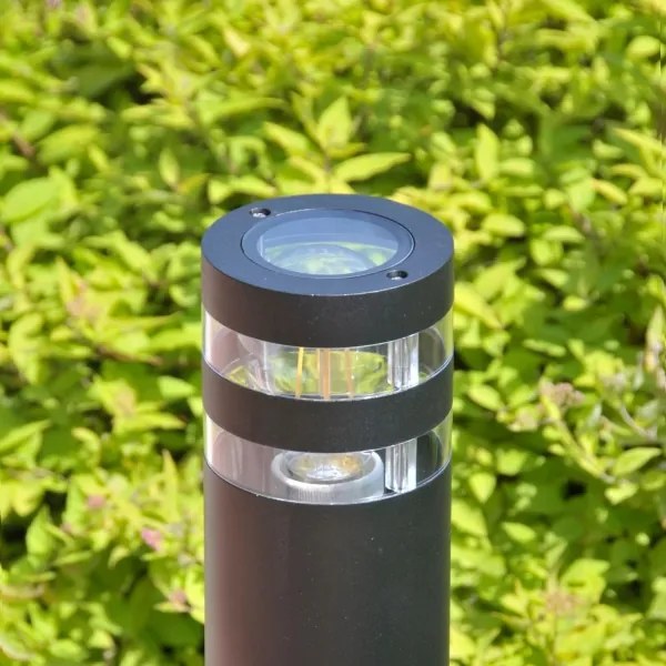 Vonkajšia lampa RINO 1xE27/12W/230V IP54 74 cm čierna