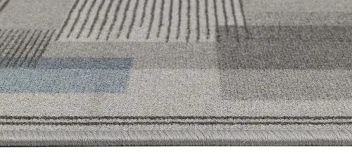 Koberce Breno Behúň LISTRA 97, šíře role 67 cm, sivá, viacfarebná