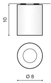 Azzardo AZ1360 - Vonkajšie stropné svietidlo ARO 1xGU10/50W/230V IP54