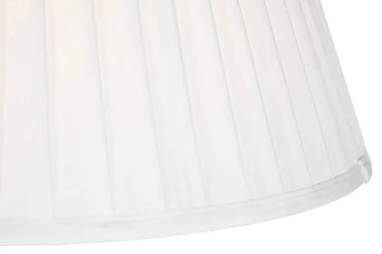 Osvetlenie na záves s pleteným tienidlom krémovej farby 35 cm - Blitz