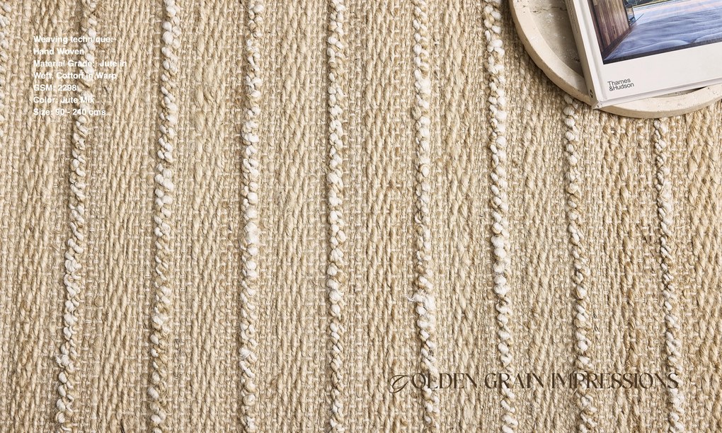 Ručne viazaný kusový koberec Leverie J 21 Natural, 80x150, béžová, chodba / predsieň, Diamond Carpets India