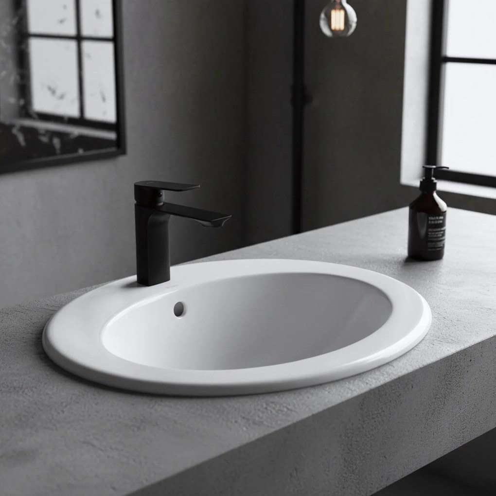 Rea Dalia, zapustené umývadlo 50,5x45x18 cm, biela lesklá, REA-U4122