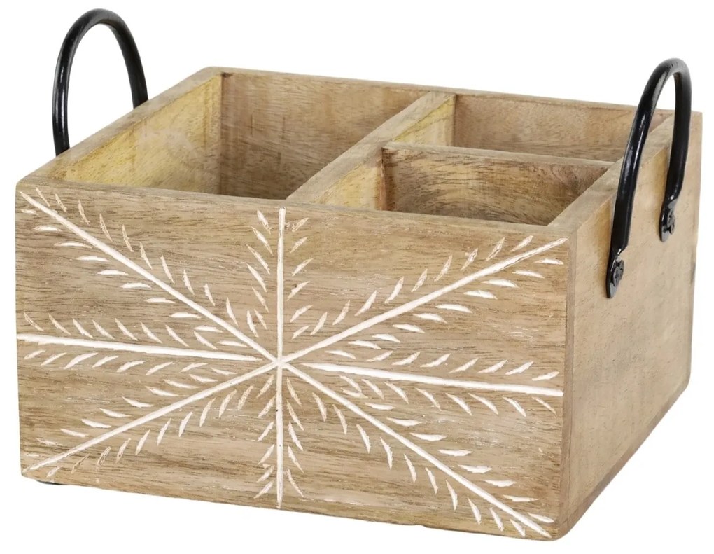 Chic Antique Úložný box Tours Carvings Mango Wood