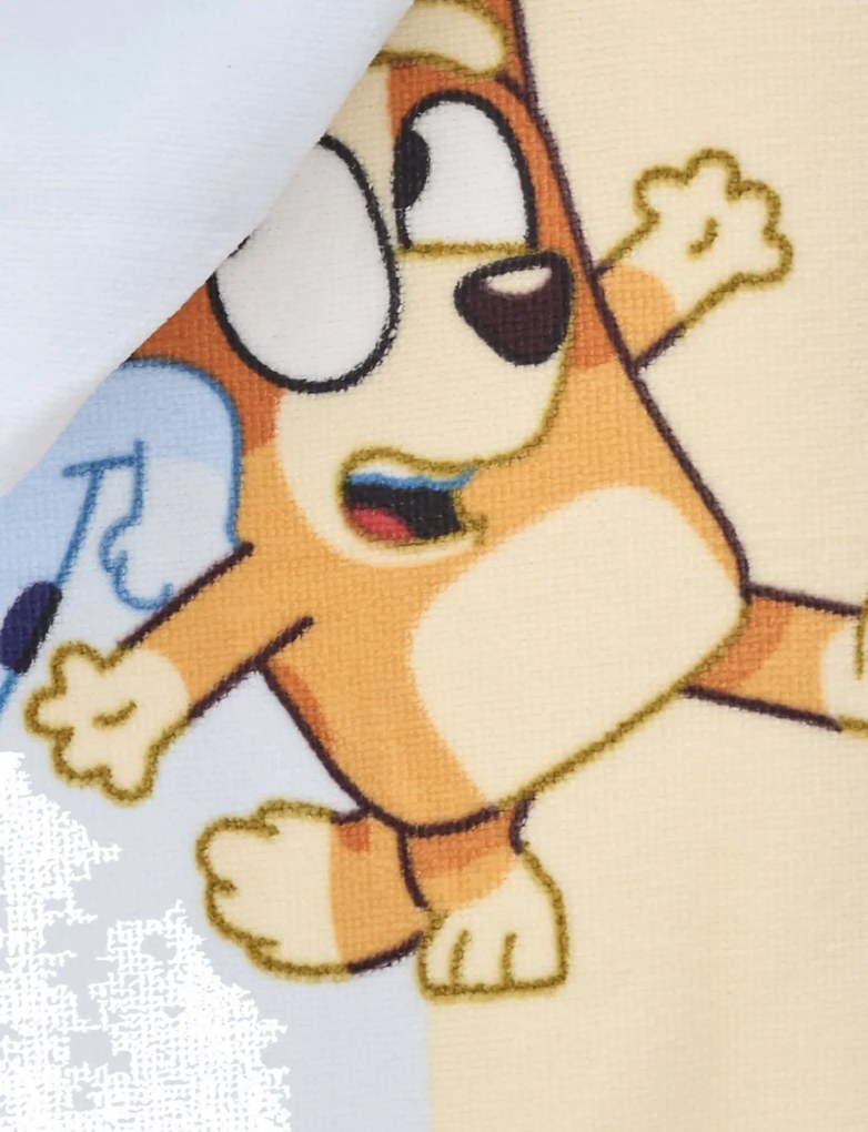Detské pončo mikrovlákno Bluey 50x100cm Faro Tiahome