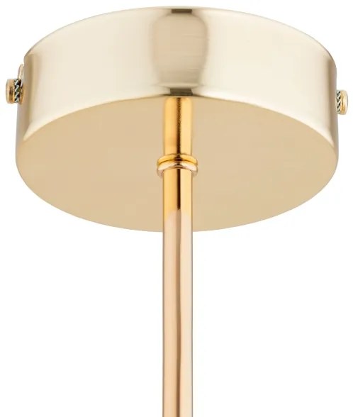 Luster na tyči FOTON  4xE14/40W/230V zlatá/biela