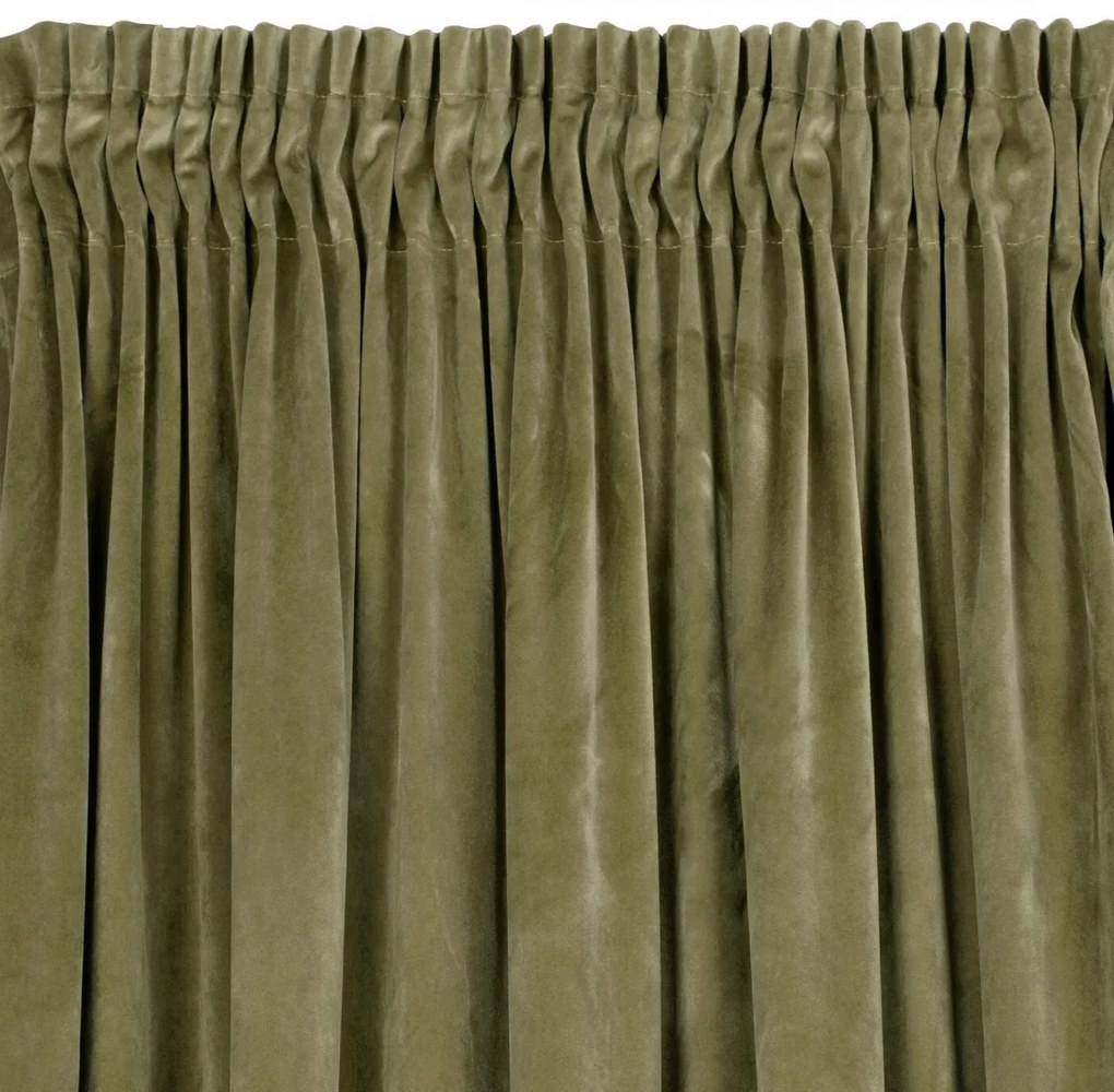 ZATEMŇOVACÍ ZÁVES NA PÁSKE VILLA 140X270 CM OLIVOVÁ