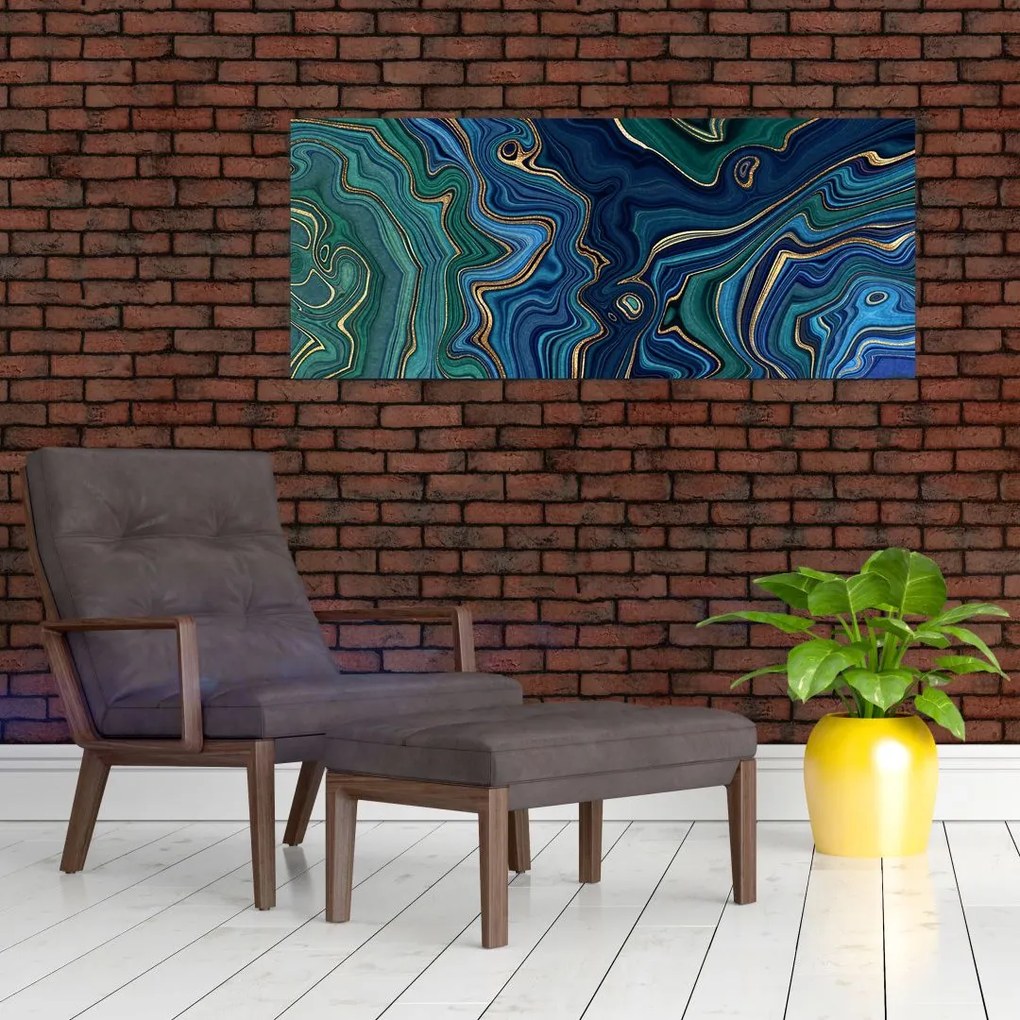 Obraz - Achátový mramor (120x50 cm)