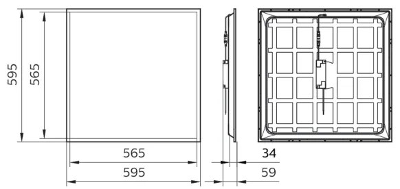 Philips - LED Podhľadový panel LED/34W/230V 4000K UGR<22 IP40