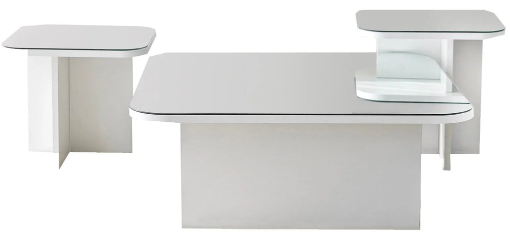 Sada konferenčných stolčekov Jazz biela