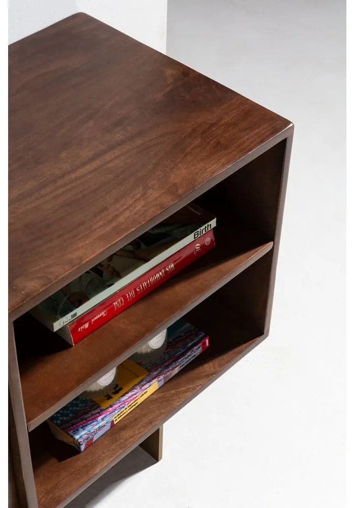 Hnedý TV stolík z mangového dreva 145x55x40 cm Trisha – MOME