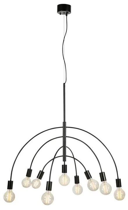 Čierne závesné stropné svietidlo Markslöjd Lavello, šírka 94,5 cm