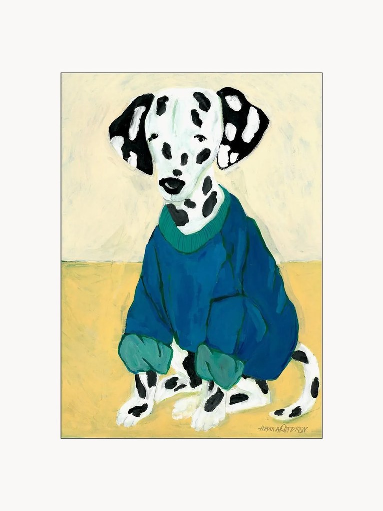 Plagát Dalmatian in Sweatshirt