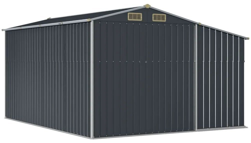 Záhradná kôlňa antracitová 277x365,5x179 cm pozinkovaná oceľ