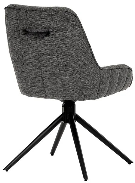 BONTEC Jedálenská stolička, sivá, látka, HC-535 GREY2 Farba: Šedá