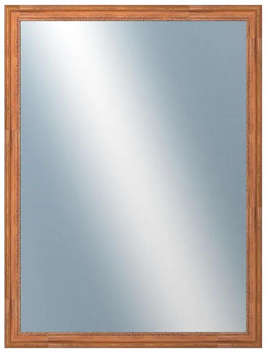 DANTIK - Zrkadlo v rámu, rozmer s rámom 60x80 cm z lišty LYON hnedá (2750)