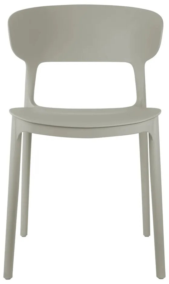Sivá plastová jedálenská stolička Fain – Leitmotiv