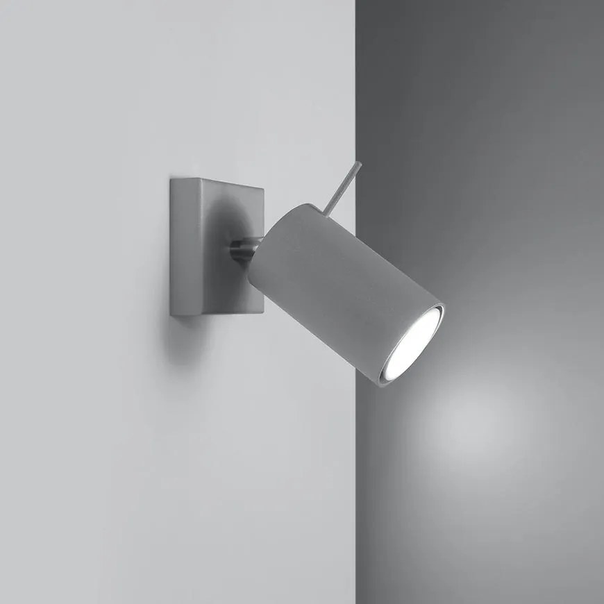 Nástenná lampa Oregon 1 sivá