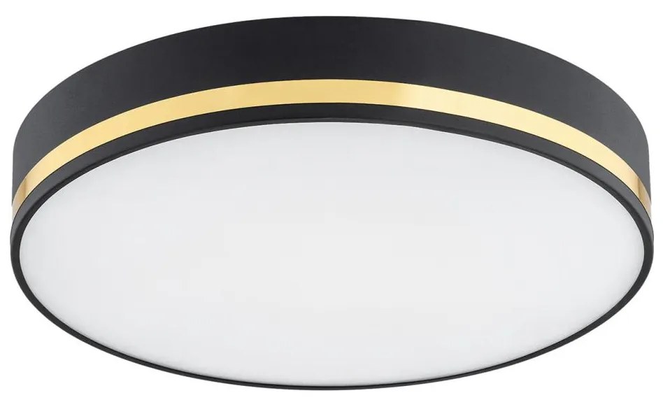 Argon 7041 - Stropné svietidlo AMORE 2xE27/15W/230V pr. 35 cm čierna/zlatá
