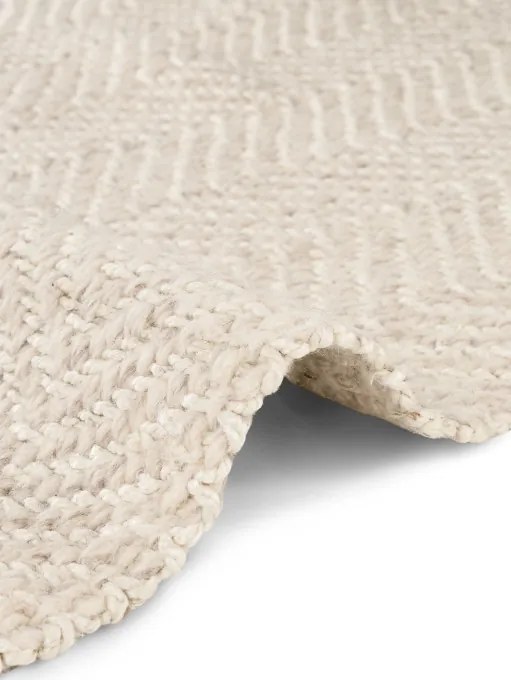 Koberec Elle Decoration Majoli Herringbone naturálny / biely