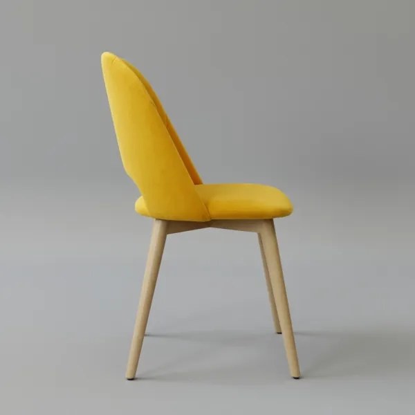 Jedálenská stolička THEO žltá