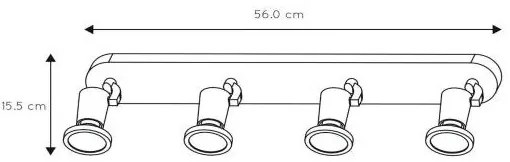 Lucide 11903/20/31 - LED bodové svietidlo JASTER-LED 4xGU10/5W/230V biele