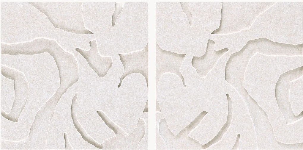 Akustické nástenné dekorácie Soft Embrace, 2 ks