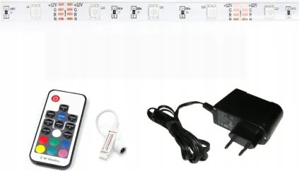 RGB LED pásik 5050 2,5m IP20 + diaľkové ovládanie KIT