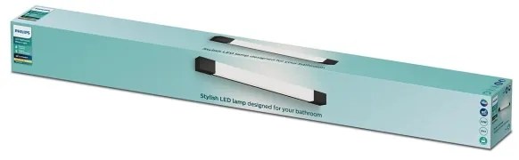 Philips - Kúpeľňové osvetlenie zrkadla ROVER LED/10W/230V IP44 čierna