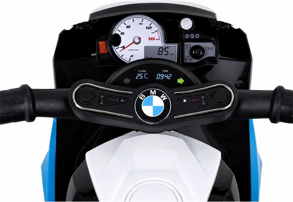 LEAN CARS Elektromotor na akumulátor BMW S1000RR, trojkolka, modrá