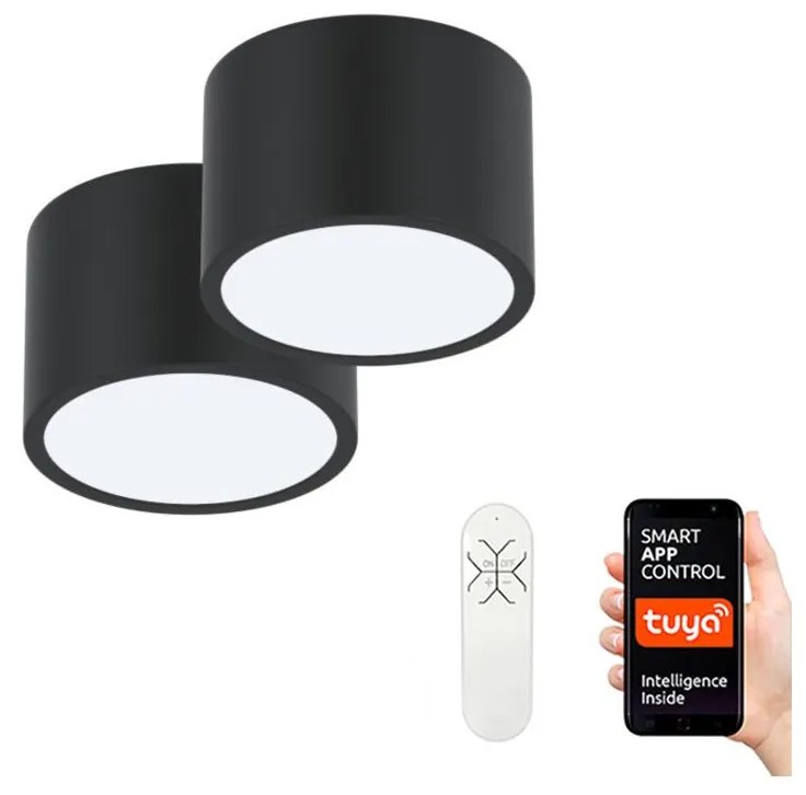 Immax Neo 07023L-15BD-Sada 2x LED Stmievateľné svietidlo RONDATE 2xLED/12W/230V+DO IM0690