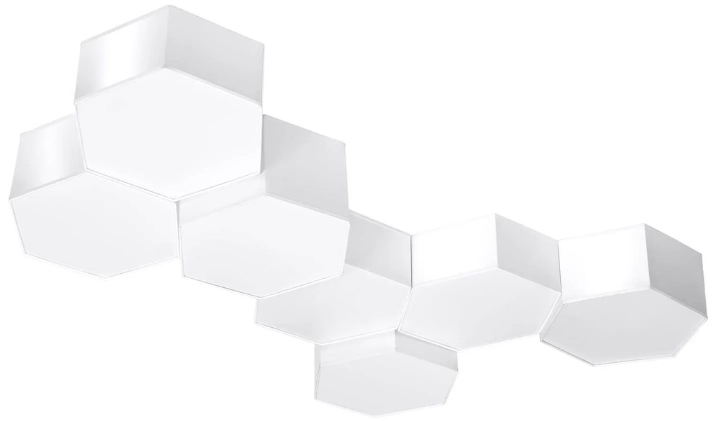 Stropné svietidlo Sunde 2, 1x biele plastové tienidlo, (biely plast)