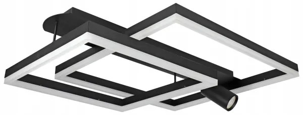 LED stropné svietidlo LED/38W/230V + 1xGU10/30W čierne