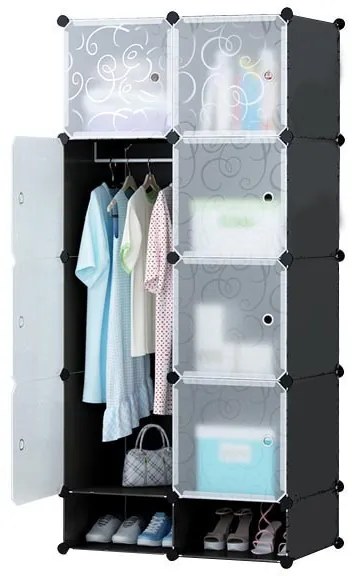 Modulárna skrinka- čierna