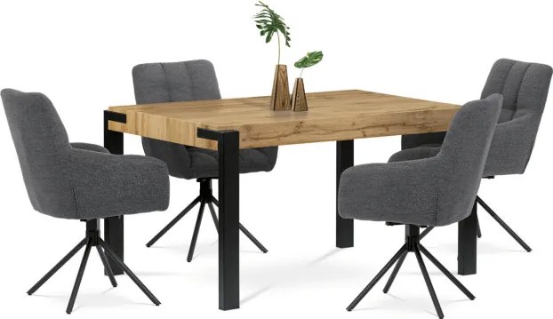 Jedálenský stôl 140x88 cm HT-725 OAK divoký dub