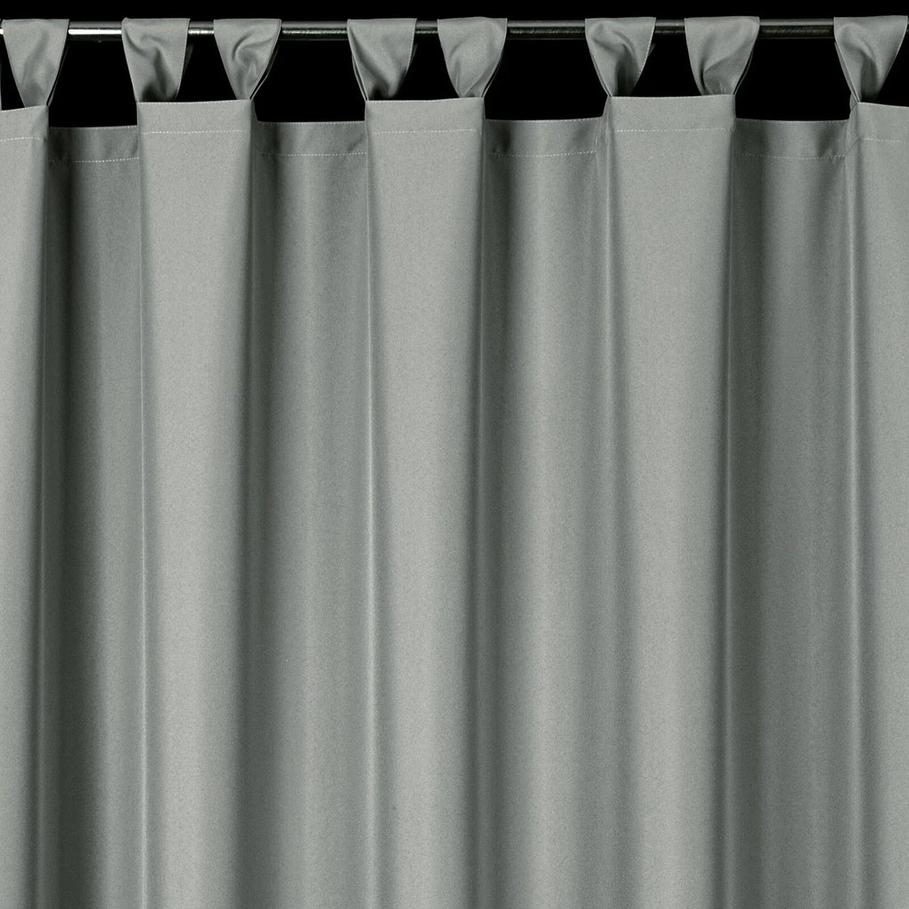 ZÁHRADNÝ VODEODOLNÝ ZÁVES NA PÚTKACH GARDEN 155X260 CM STRIEBORNÁ