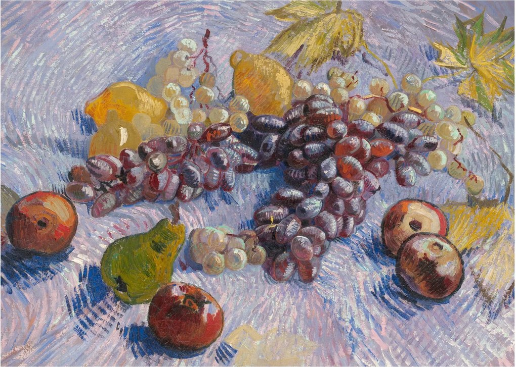 Obraz - Vincent van Gogh, Grapes, Lemons, Pears, and Apples, reprodukcia (70x50 cm)