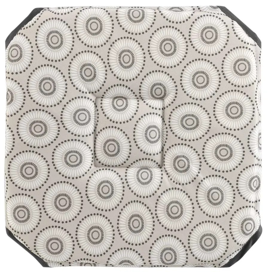 Podložky na stoličky Douceur d intérieur  GALETTE 4 RABATS 36 x 36 x 3.5 CM POLYESTER IMPRIME SALTO X2