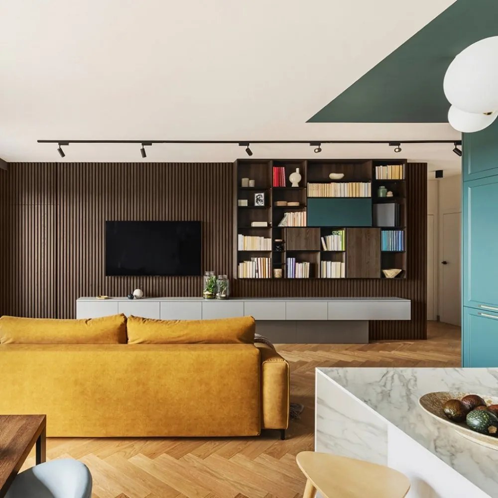 Akustický panel ACOUSTIC LINE - ezotica | čierna, 2650 x 245 x 22 mm, lamely MDF + FINISH FOLIE, akustický podklad FILC