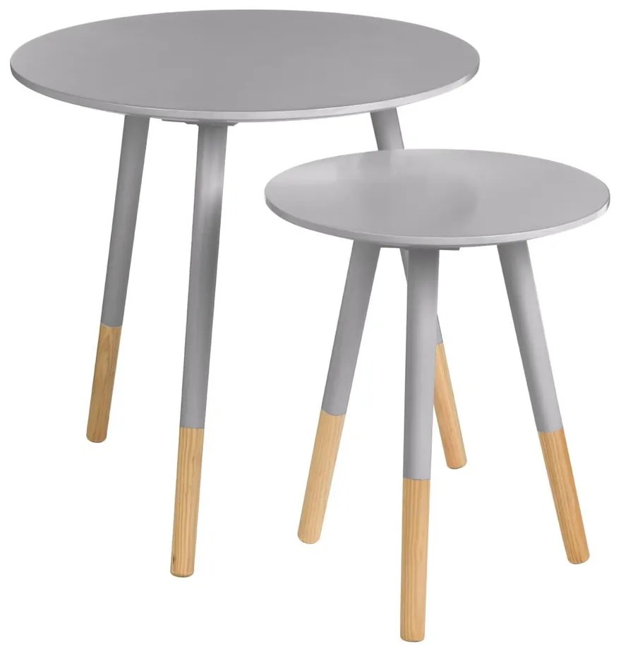 Okrúhle odkladacie stolíky v súprave 2 ks Viborg – Premier Housewares