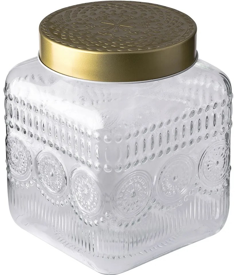 Altom Súprava sklenených dóz so zlatým vekom Daisy 1,8 l, 4 ks, 1,8 l